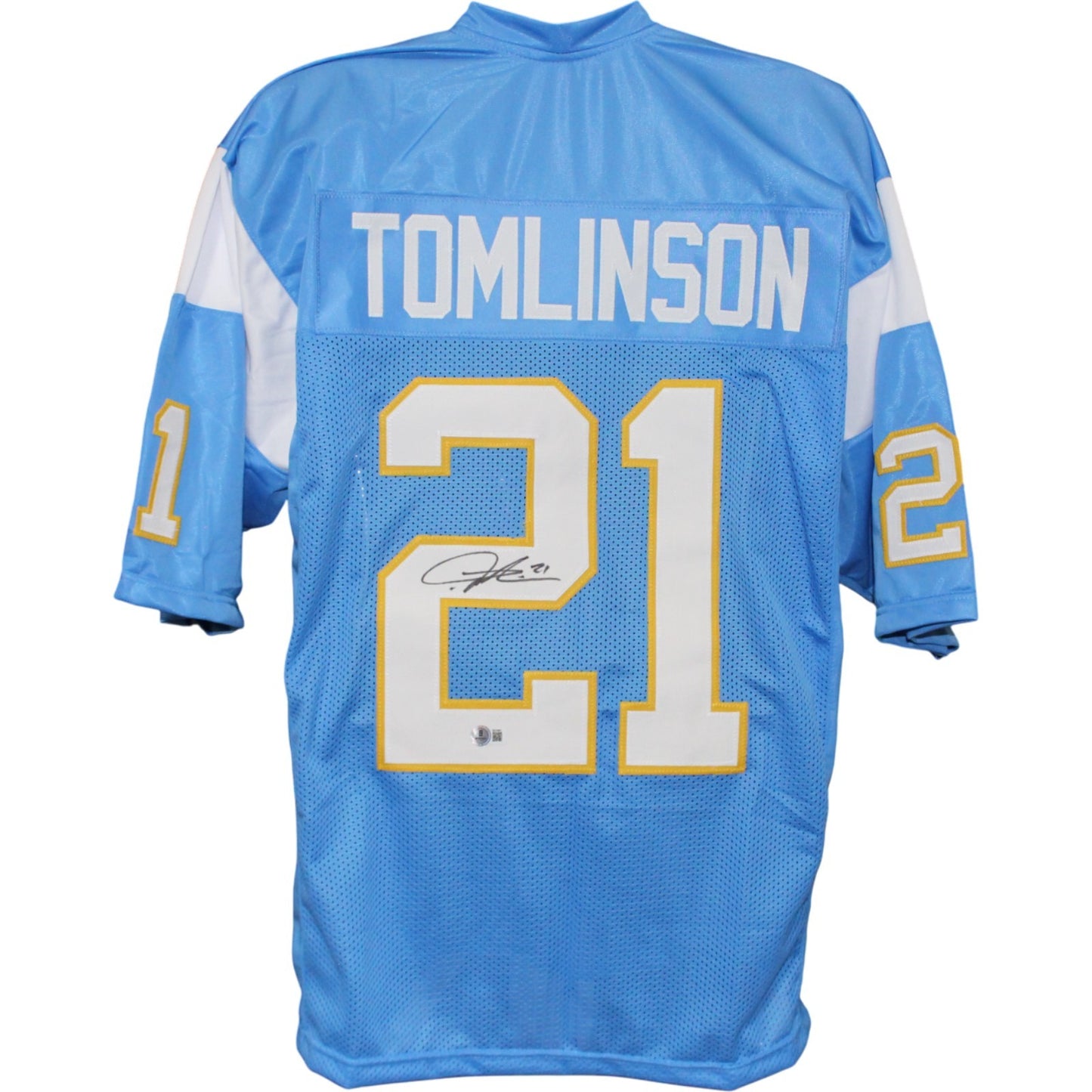LaDainian Tomlinson Autographed Pro Style Blue Jersey (Beckett Witnessed)