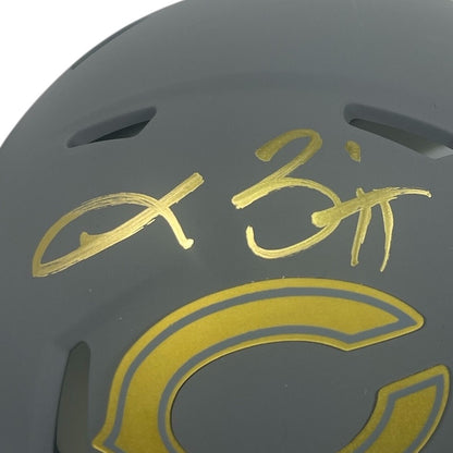 Lance Briggs Signed Chicago Bears Slate Mini Helmet (BAS Witnessed)