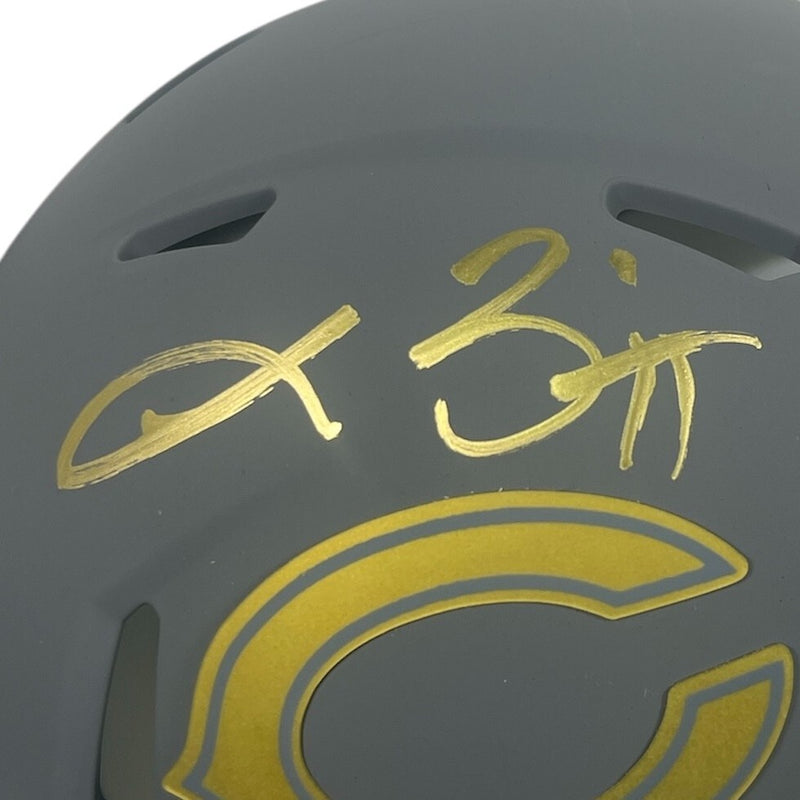 Lance Briggs Signed Chicago Bears Slate Mini Helmet (BAS Witnessed)