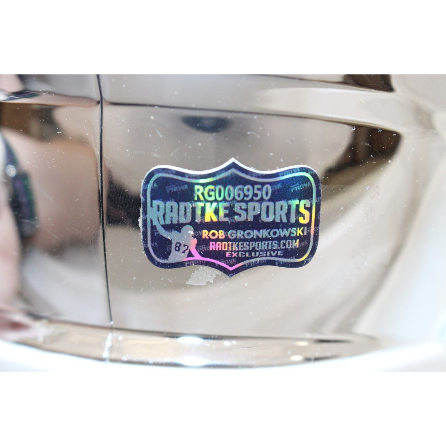 Rob Gronkowski Tampa Bay Buccaneers Autographed Chrome Mini Helmet