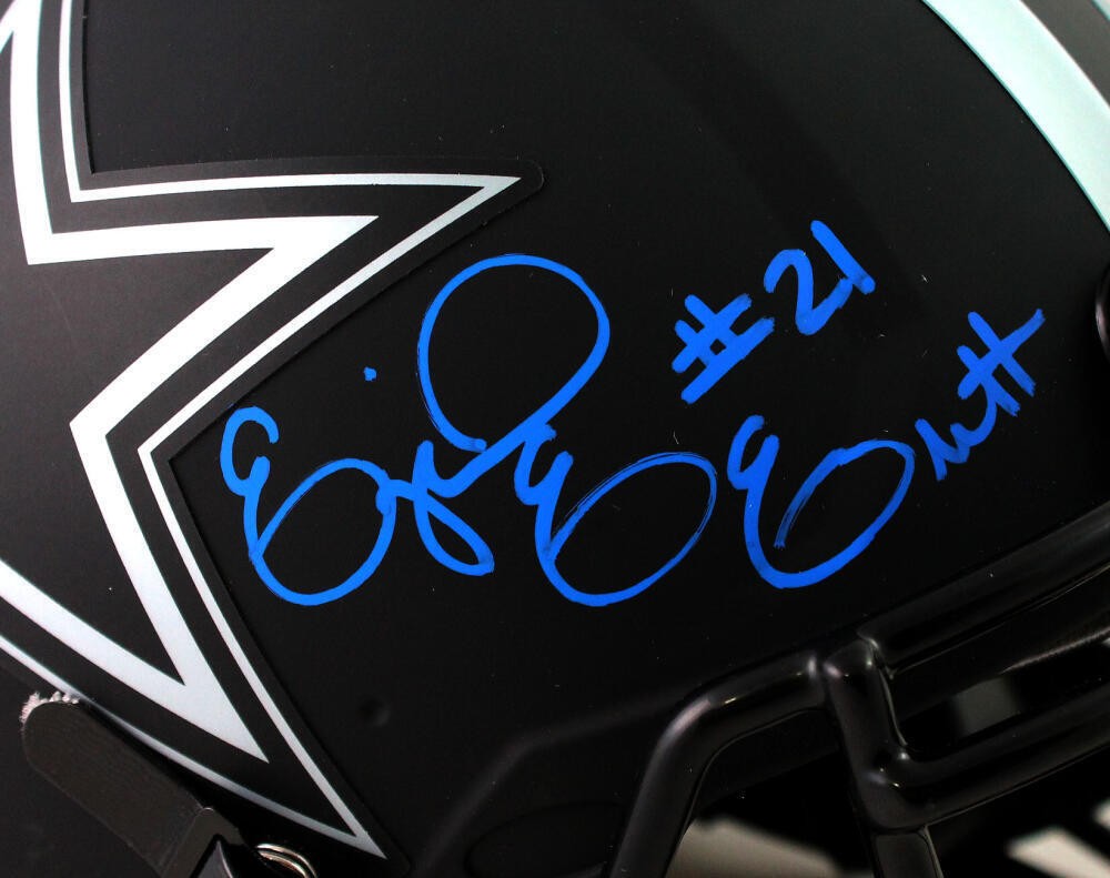 Ezekiel Elliott Signed Dallas Cowboys Eclipse Speed Authentic Helmet