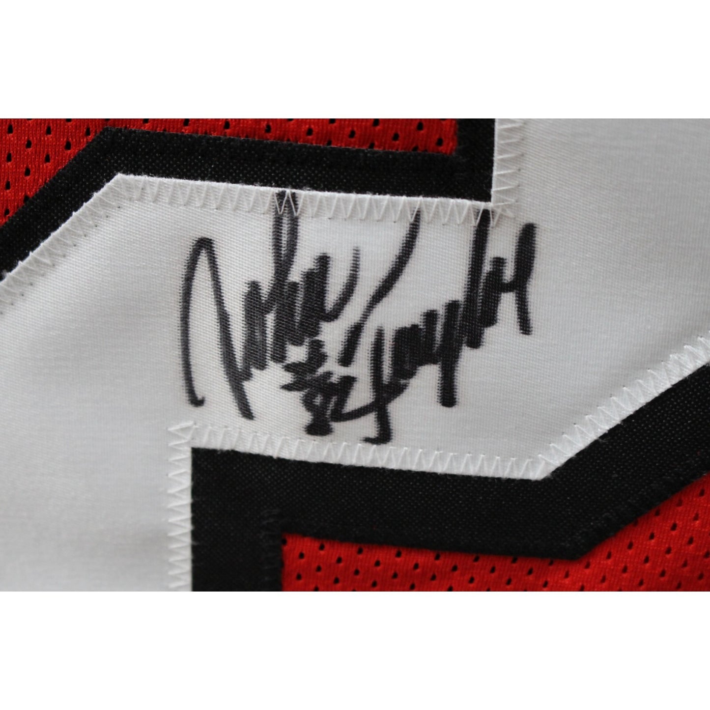 John Taylor Autographed Red Pro Style Jersey (BAS)