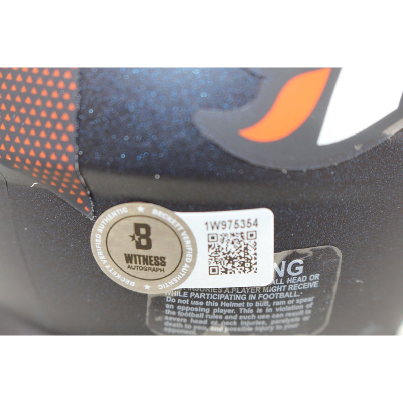 Talanoa Hufanga Autographed Denver Broncos Mini Helmet (BAS Witnessed)