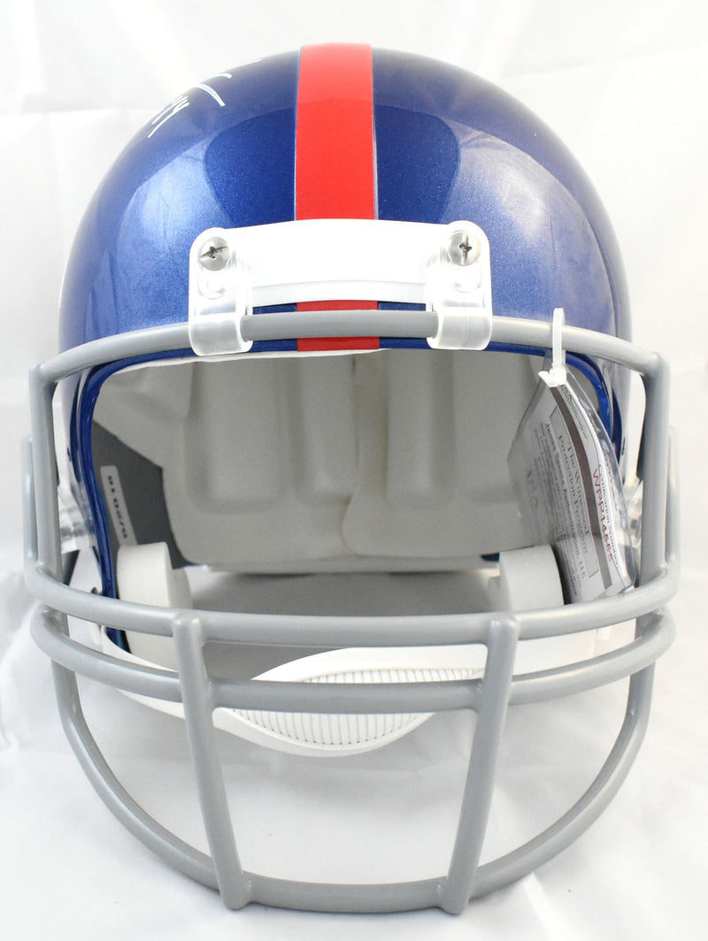 Michael Strahan Signed New York Giants Full Size Replica Helmet (HOF)
