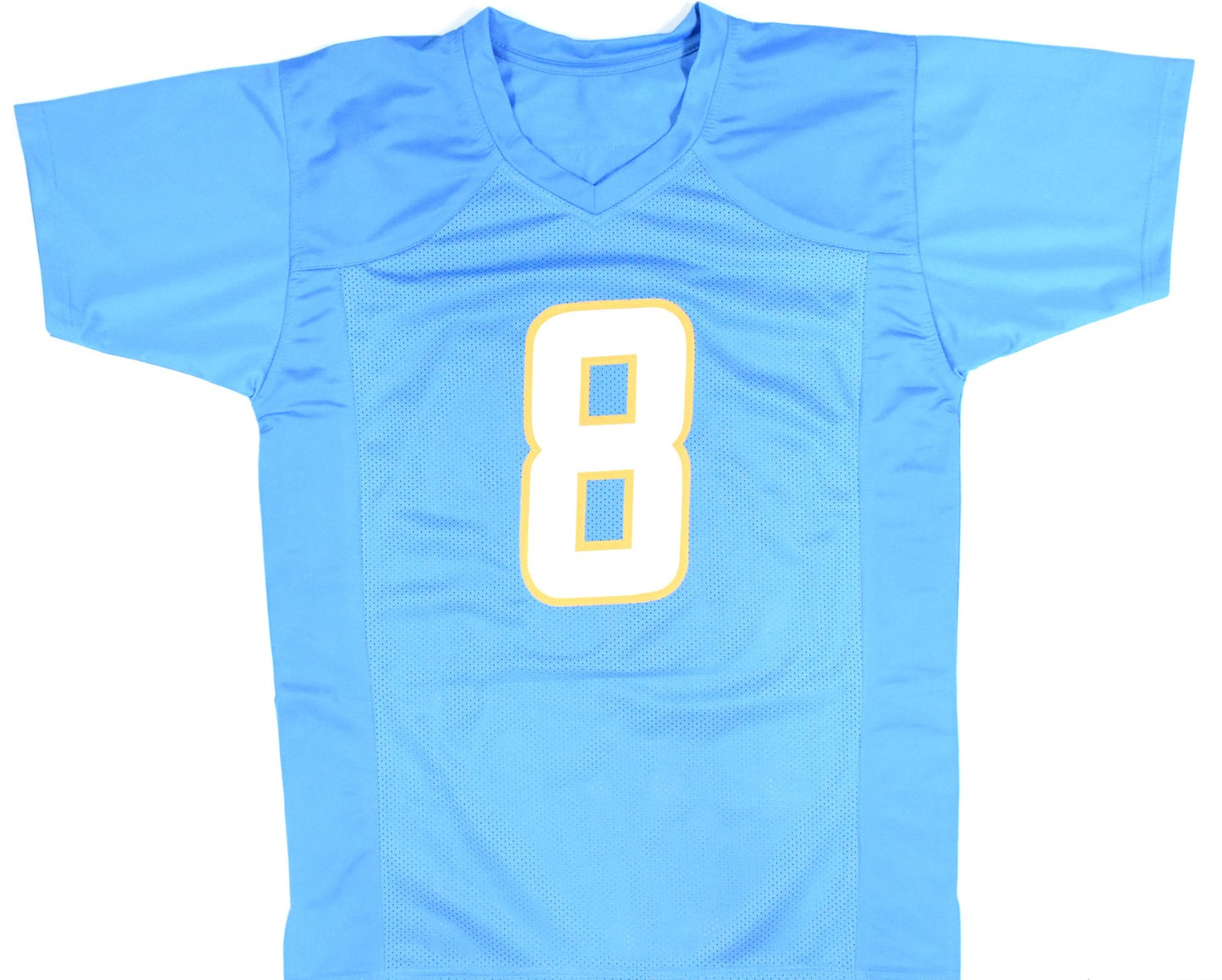 Omarion Hampton Autographed Blue Custom Football Jersey