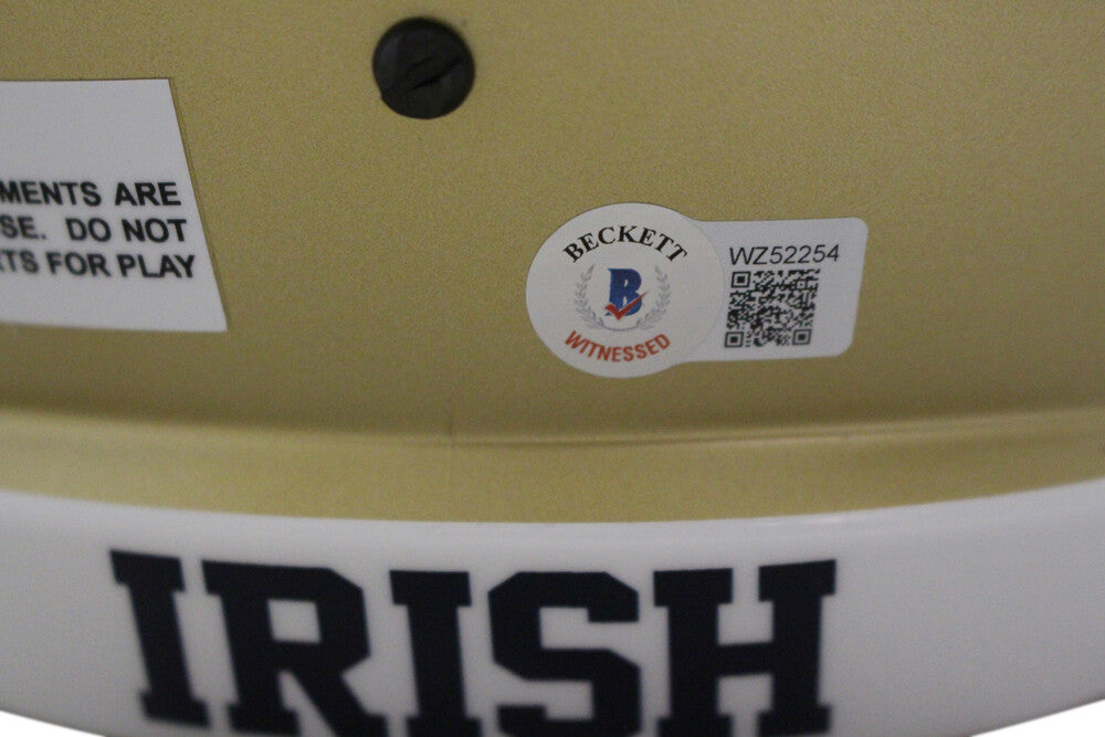 Michael Mayer Notre Dame Fighting Irish Signed Full Size Helmet