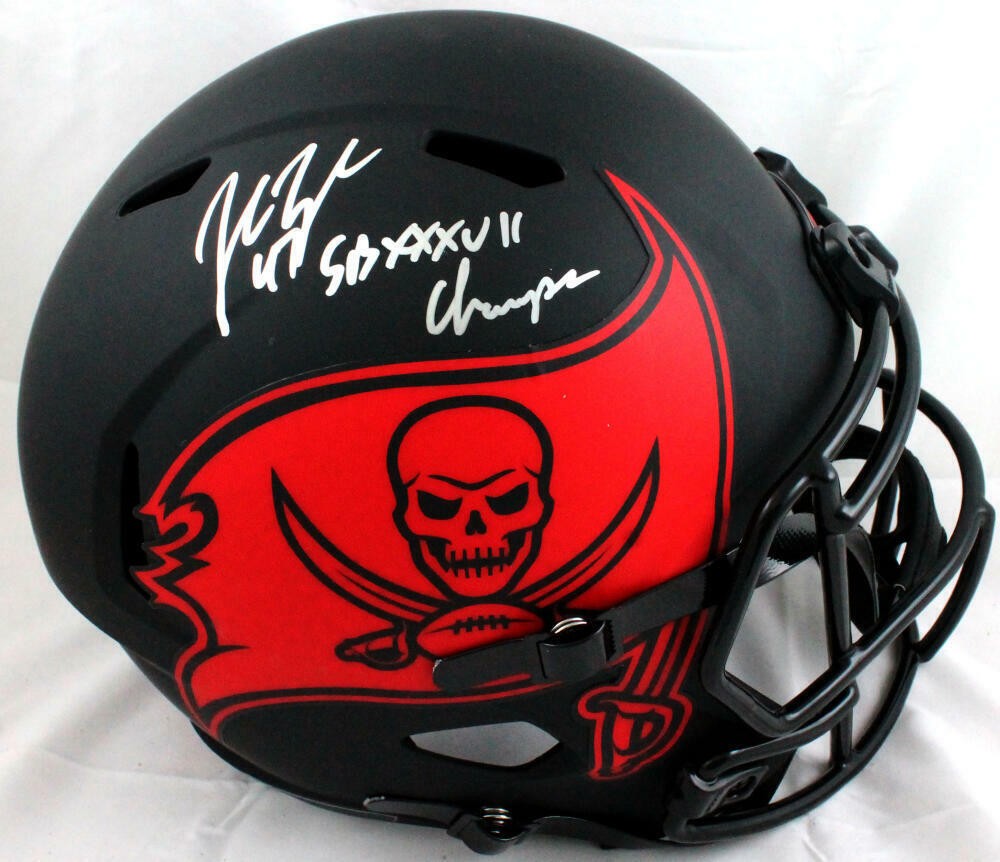 John Lynch Signed Tampa Bay Buccaneers Eclipse Speed Helmet Inscribed SB Champs