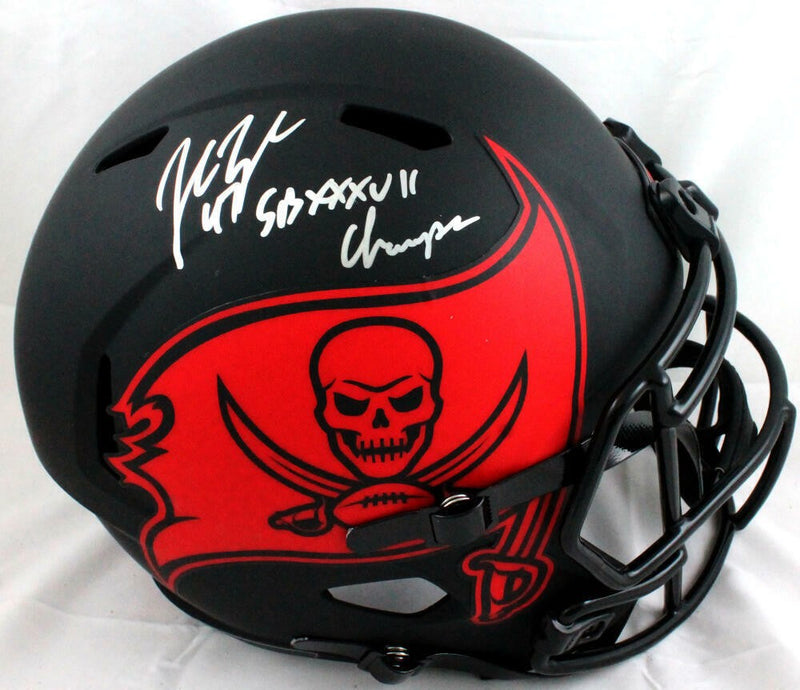 John Lynch Signed Tampa Bay Buccaneers Eclipse Speed Helmet Inscribed SB Champs