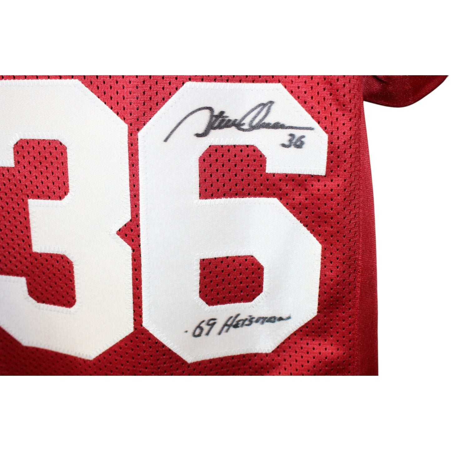 Sam Bradford, Jason White, Billy Sims & Steve Owens Signed Heisman Jersey