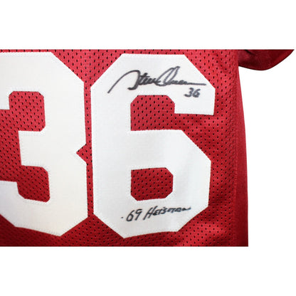 Sam Bradford, Jason White, Billy Sims & Steve Owens Signed Heisman Jersey