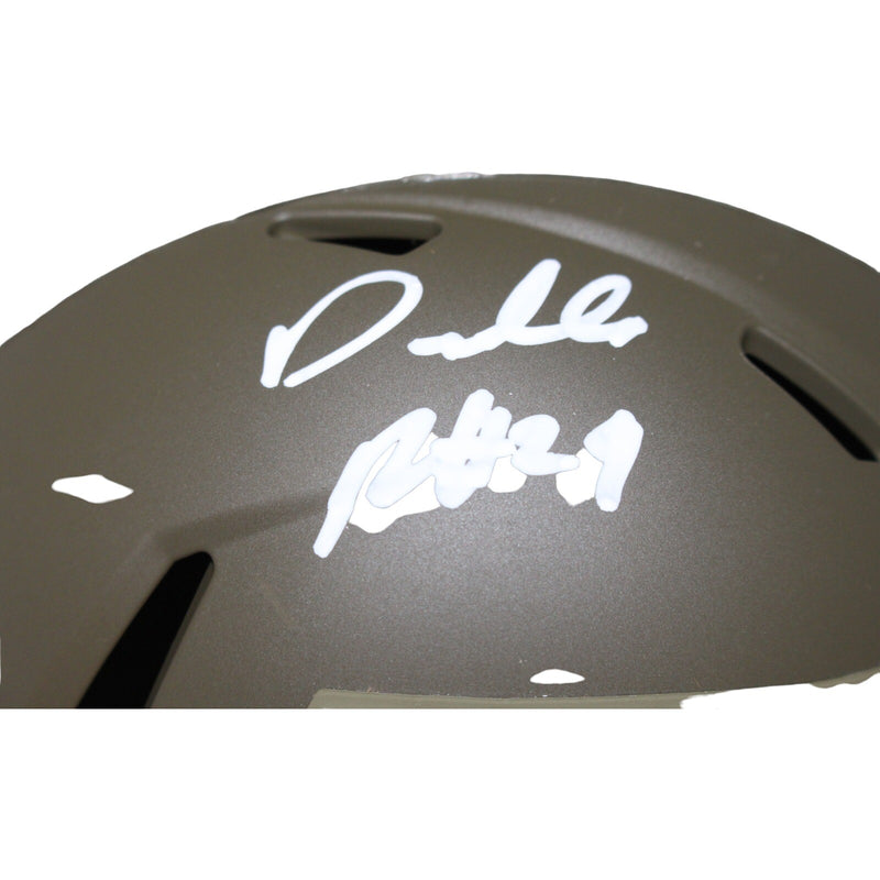 Darrelle Revis Autographed New York Jets 2022 Salute to Service Mini Helmet