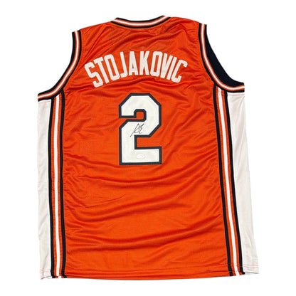 Andrej Stojakovic Signed Illinois Fighting Illini Custom Jersey