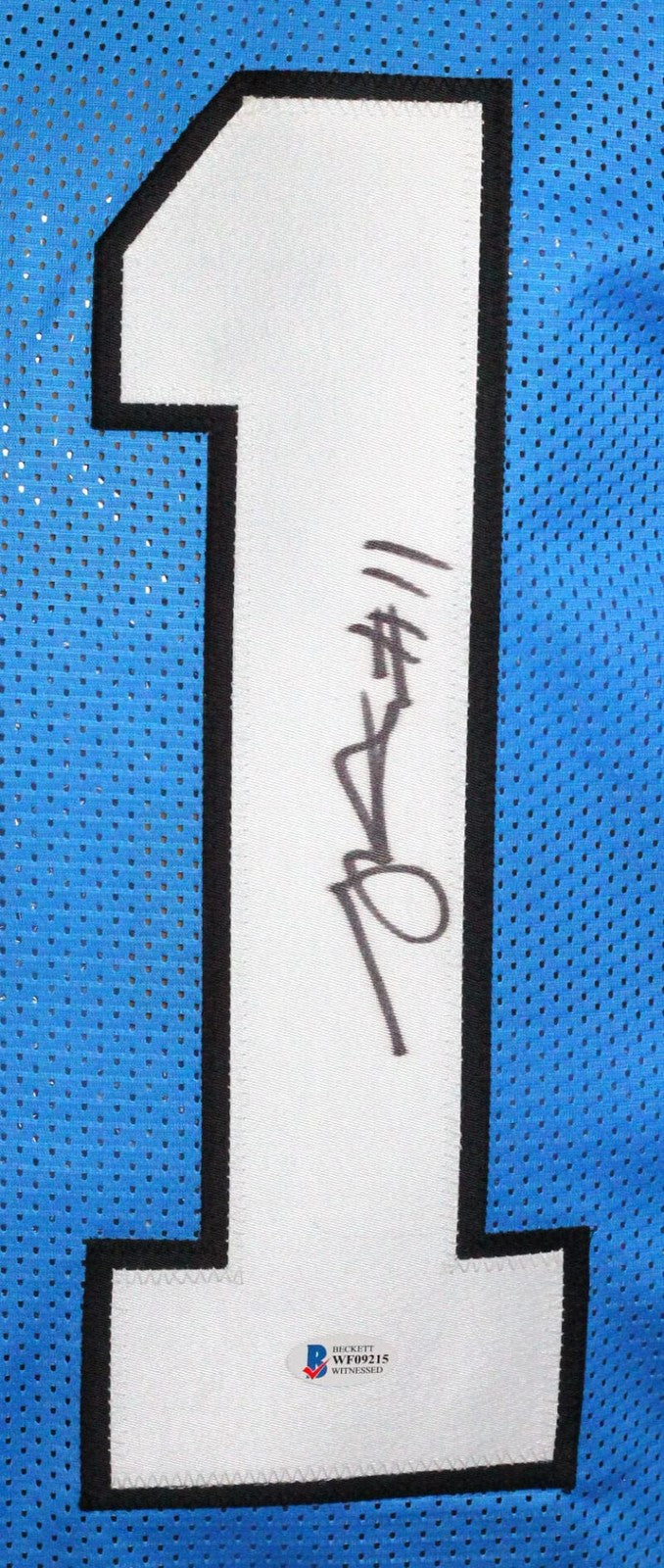 Robby Anderson Signed Blue Custom Football Jersey