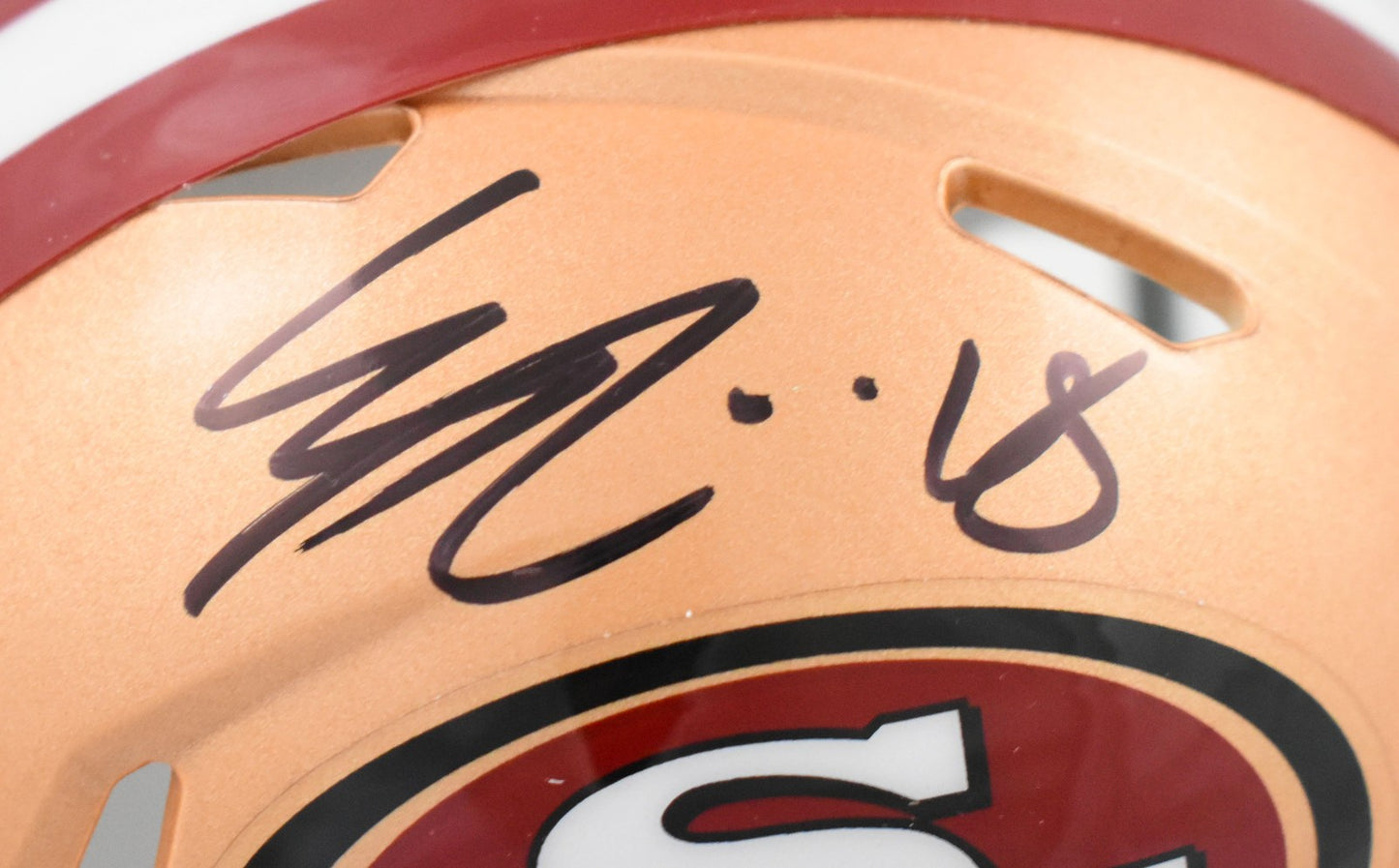 Eddie Pineiro Signed San Francisco 49ers Speed Mini Helmet