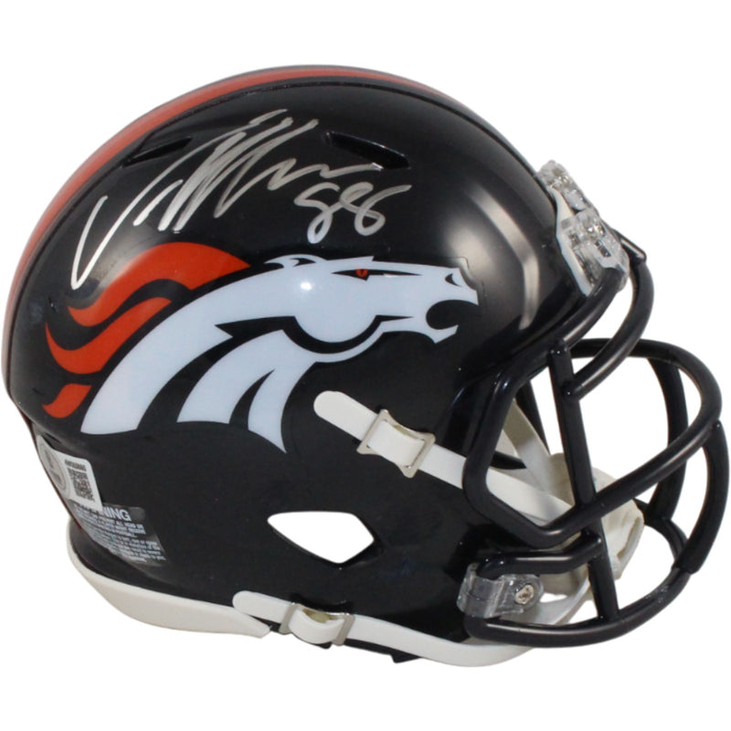 Von Miller Denver Broncos Throwback Mini Helmet Beckett Witnessed