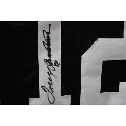 Terry Bradshaw Autographed Black Pro Style Football Jersey