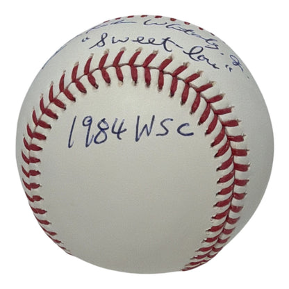 Lou Whitaker Signed Official Major League Baseball with 3 Inscriptions