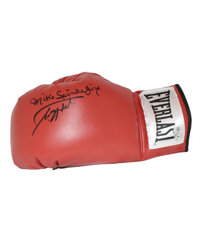 Larry Holmes & Michael Spinks Dual-Signed Everlast Boxing Glove - Beckett
