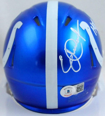 Eric Dickerson Signed Indianapolis Colts Flash Speed Mini Helmet HOF