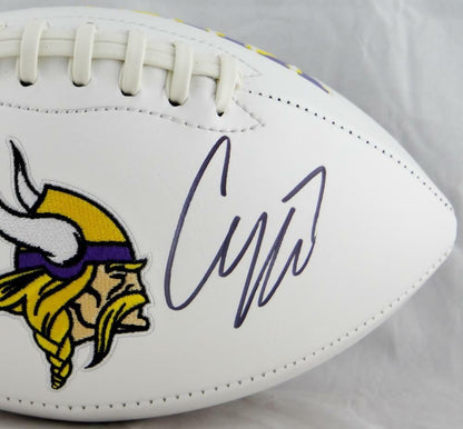 Case Keenum Autographed Minnesota Vikings Logo Football