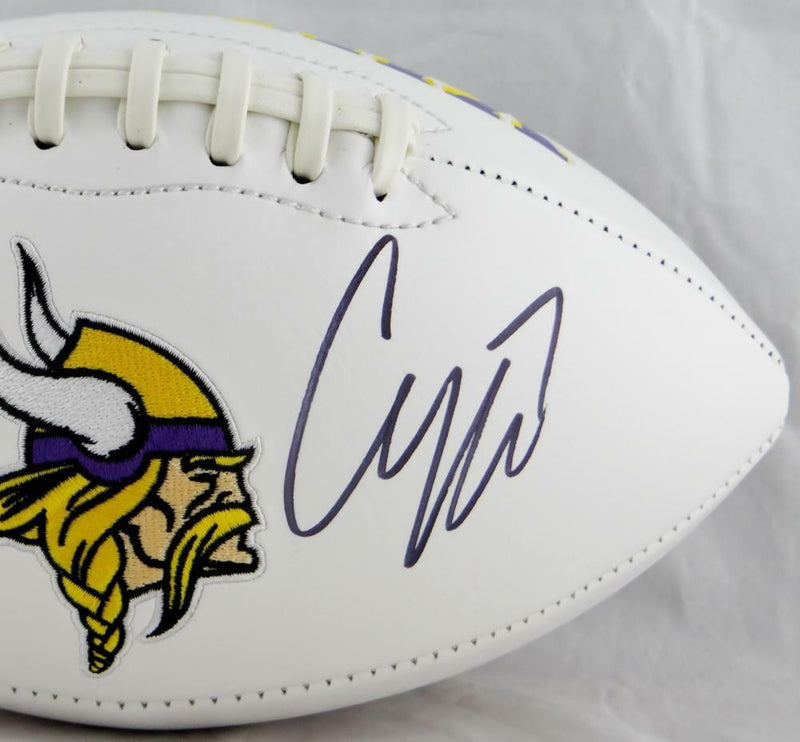 Case Keenum Autographed Minnesota Vikings Logo Football