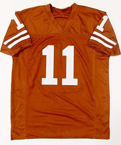 Major Applewhite Signed Orange Custom Jersey "Hook Em"
