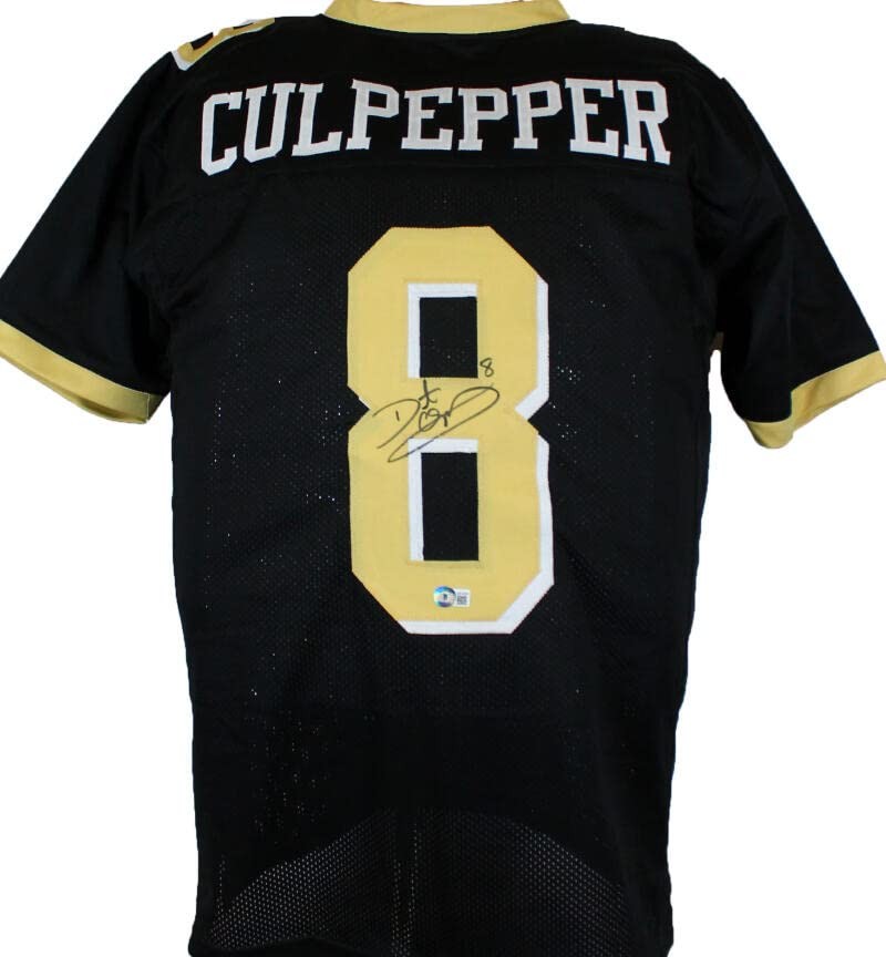 Daunte Culpepper Signed Black Custom Football Jersey
