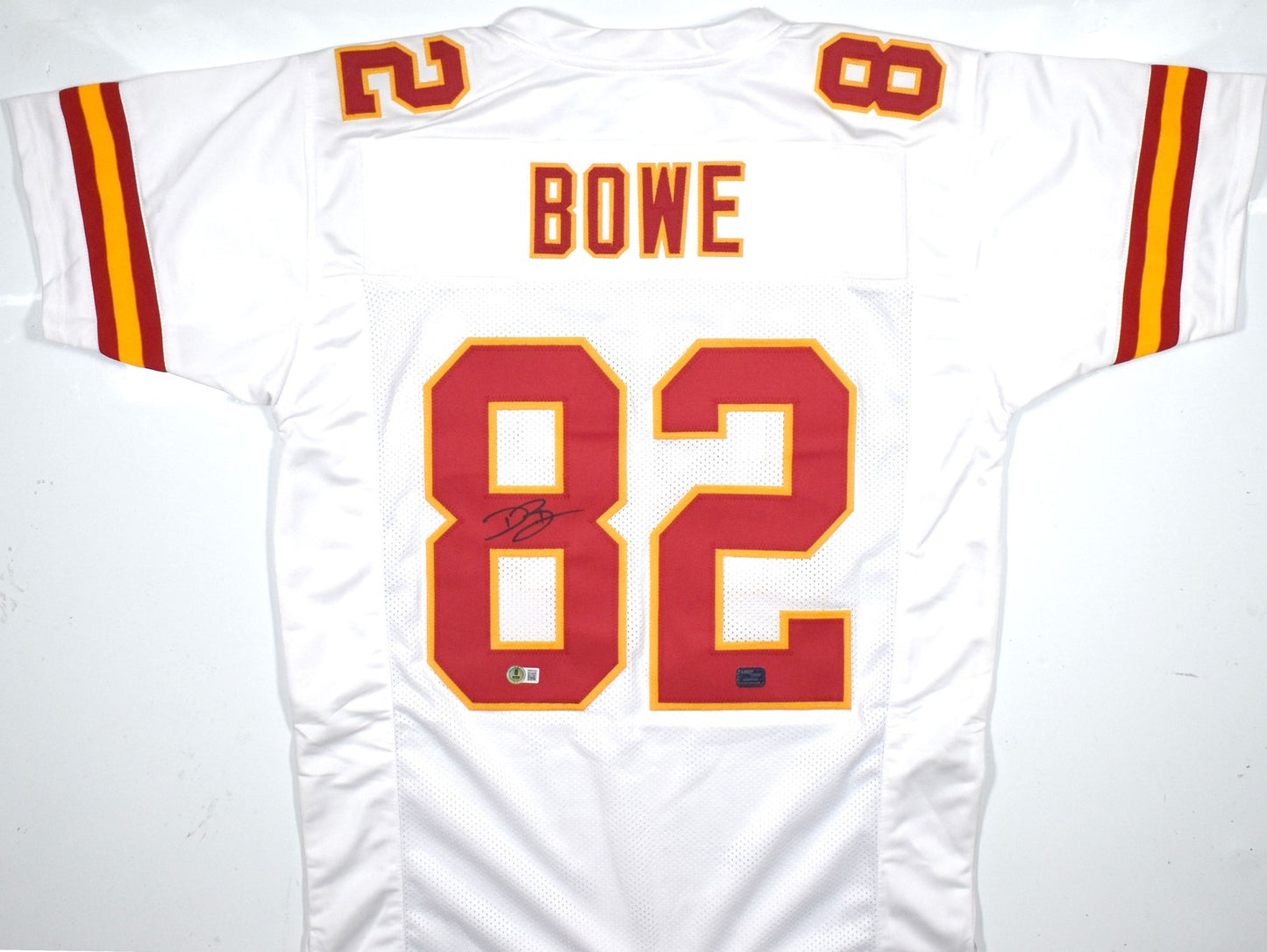 Dwayne Bowe Signed Kansas City Chiefs White Custom Jersey