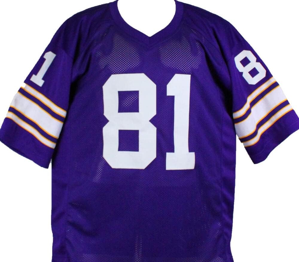 Anthony Carter Autographed Minnesota Vikings Custom Purple Jersey