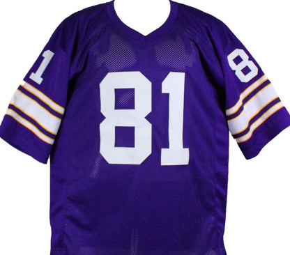 Anthony Carter Autographed Minnesota Vikings Custom Purple Jersey