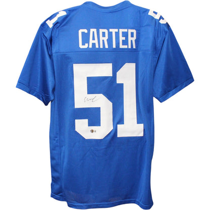Abdul Carter Signed Blue Pro Style Jersey (Beckett COA)