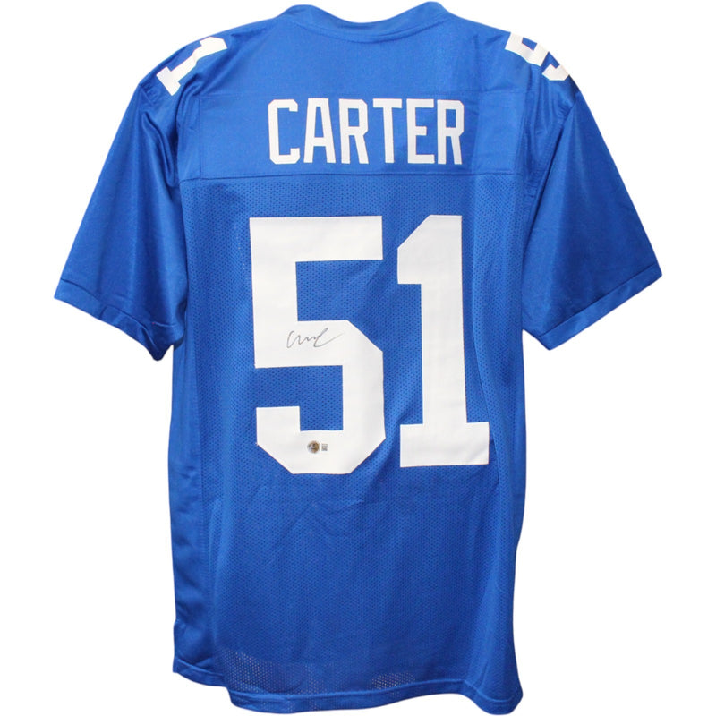 Abdul Carter Signed Blue Pro Style Jersey (Beckett COA)