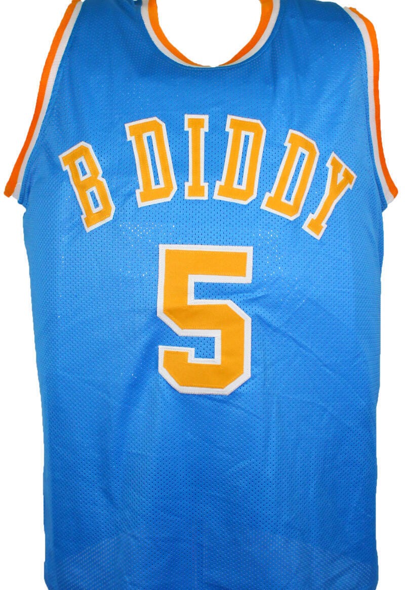 Baron Davis Autographed Blue Custom Basketball Jersey