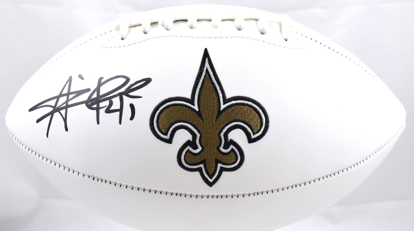 Alvin Kamara Signed New Orleans Saints Logo Football