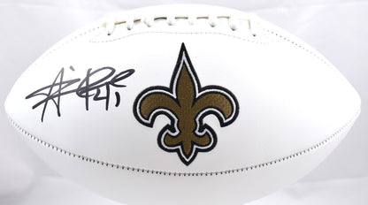 Alvin Kamara Signed New Orleans Saints Logo Football