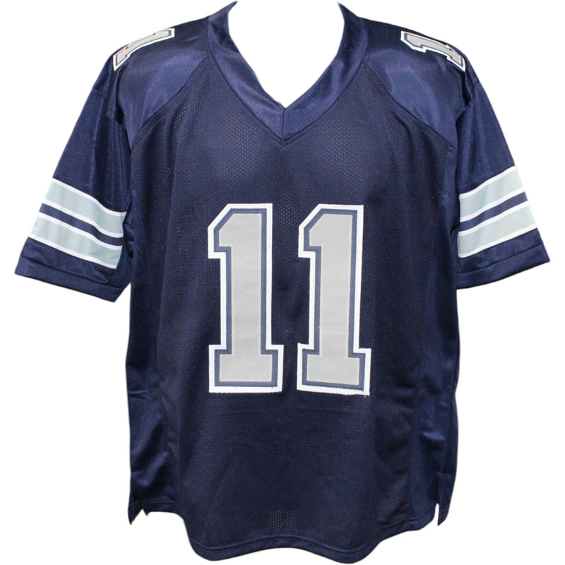 Danny White Autographed SB XII Champ Inscribed Blue Football Jersey