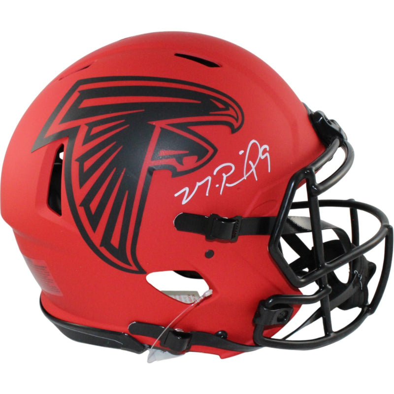 Michael Penix Jr. Signed Atlanta Falcons Authentic Rave Full Size Helmet