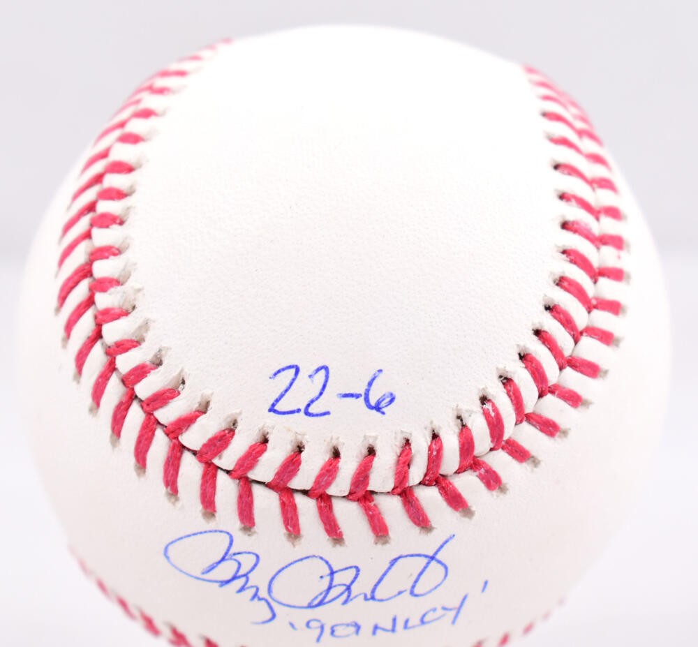 Doug Drabek Autographed Rawlings Official Major League Baseball with 3 Stats