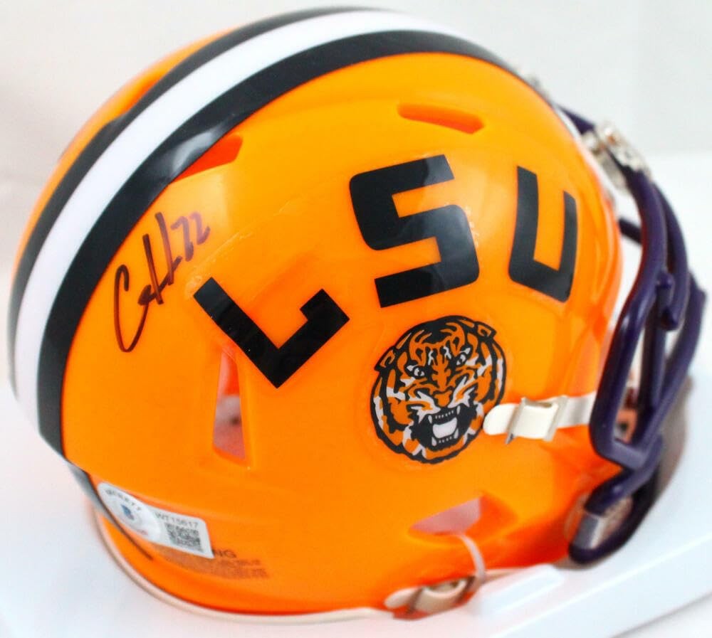 Clyde Edwards-Helaire Signed LSU Tigers Mini Helmet