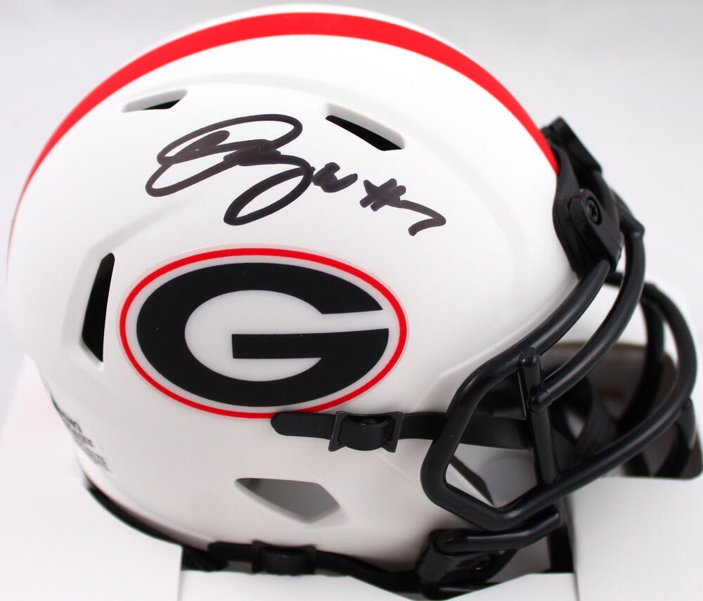 Quay Walker Signed Georgia Bulldogs Riddell Lunar Speed Mini Helmet