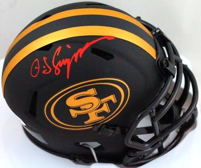 OJ Simpson Signed San Francisco 49ers Eclipse Mini Helmet
