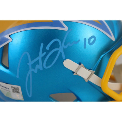 Justin Herbert Signed Los Angeles Chargers Flash Alternate Mini Helmet