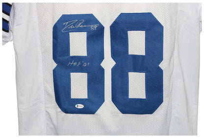 Drew Pearson Signed Dallas Cowboys Custom White Jersey (HOF)