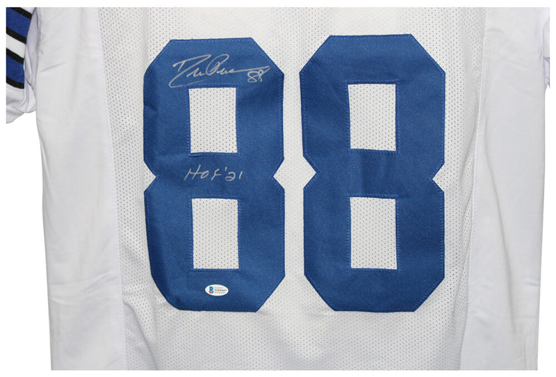 Drew Pearson Signed Dallas Cowboys Custom White Jersey (HOF)