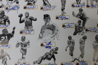Washington Redskins All-Time Greats Autographed 40x26 Poster (42 Sigs)