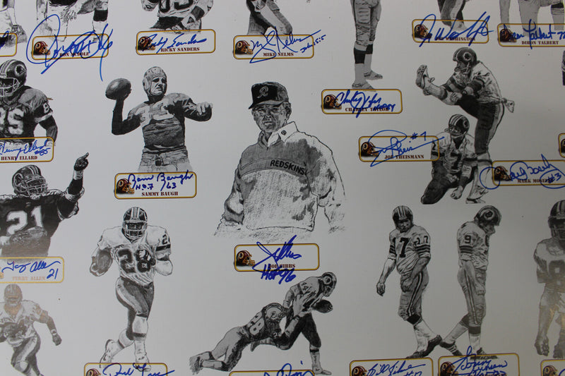 Washington Redskins All-Time Greats Autographed 40x26 Poster (42 Sigs)
