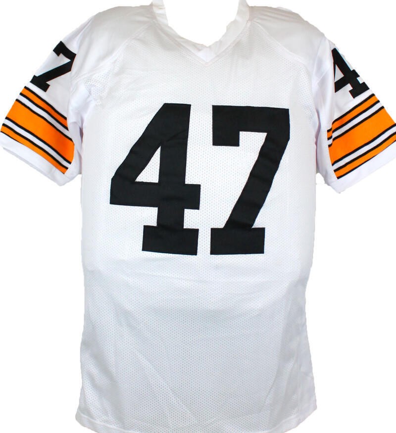 Mel Blount Signed White Custom Jersey
