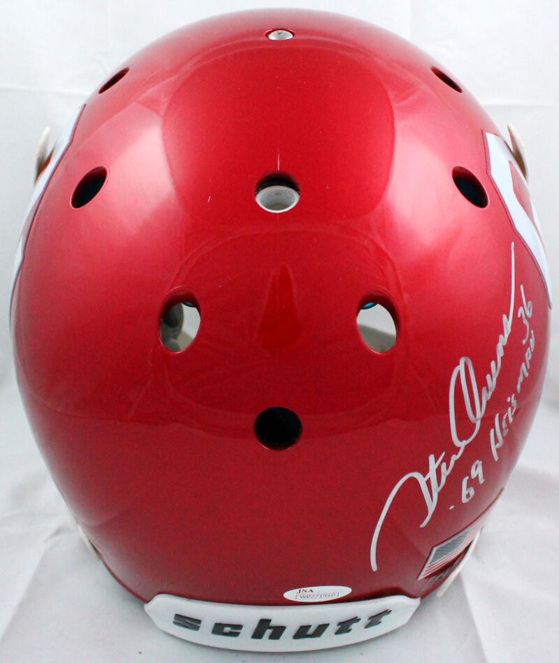 Jason White, Steve Owens & Billy Sims Signed Oklahoma Sooners Authentic Helmet