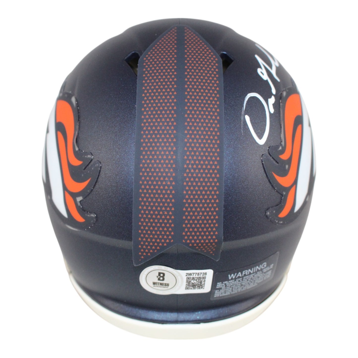 Dre Greenlaw Autographed Denver Broncos Speed Mini Helmet