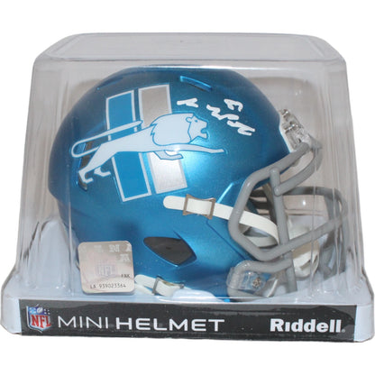Sam LaPorta Signed Detroit Lions 2023 Alternate Mini Helmet (Beckett)